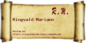 Ringvald Mariann névjegykártya